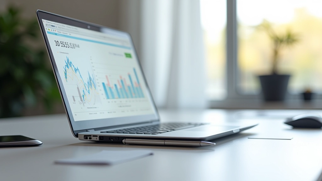 Wohnungsmarkt Analyse mit Diagrammen und Daten auf einem modernen Monitor