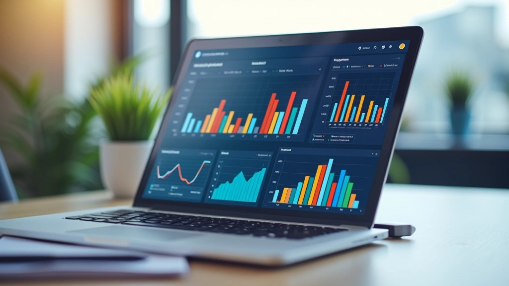 Immobilienmarkt Datenanalyse Dashboard mit Grafiken und Statistiken